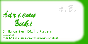 adrienn buki business card